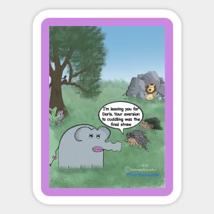 Enormously Funny Cartoons Prickly Situations Sticker